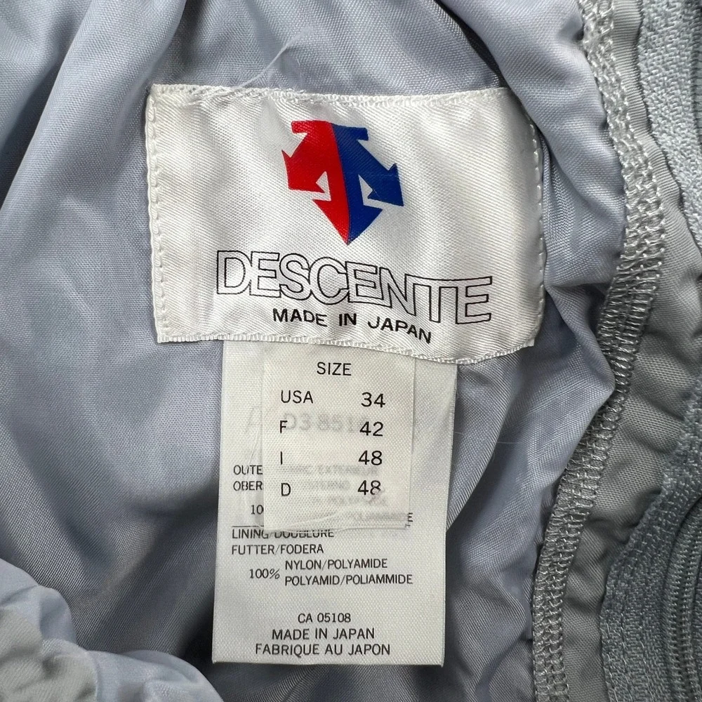 Vintage Descente Ski Pants 34 Gray Men Made in Japan Gorpcore Streetwear